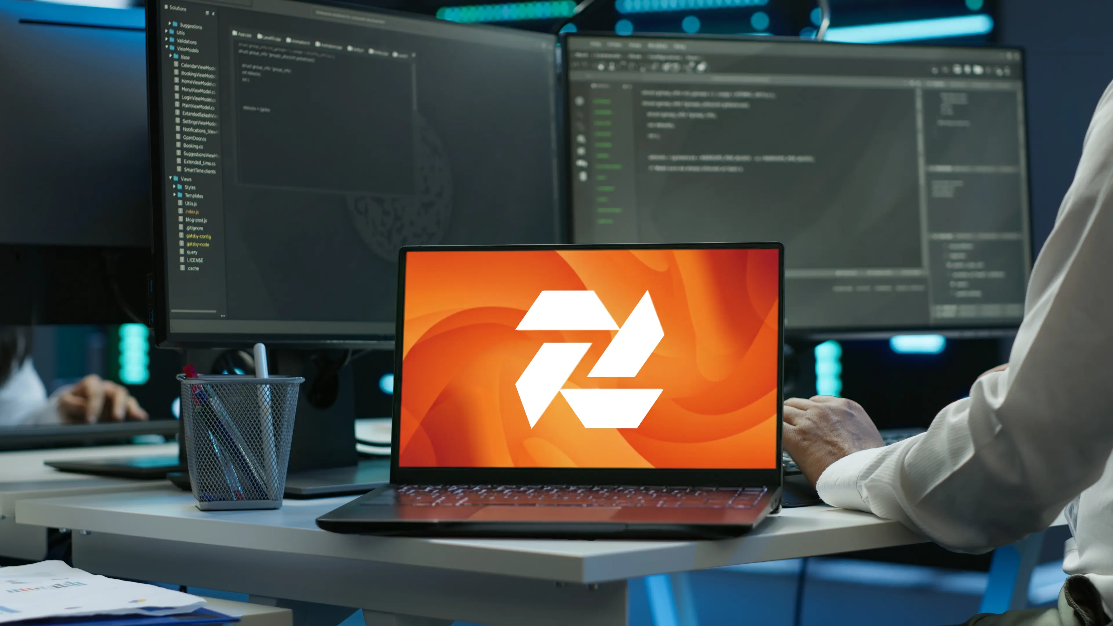 Zonda One team collaborating on custom software development projects with modern technology stack